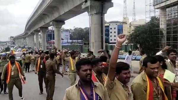 Bengaluru News:  ಮುಷ್ಕರದ ವೇಳೆ ಕಾನೂನು ಮತ್ತು ಸುವ್ಯವಸ್ಥೆ ಉಲ್ಲಂಘಿಸಿದ 12 ಮಂದಿಯನ್ನು ಬಂಧಿಸಲಾಗಿದೆ